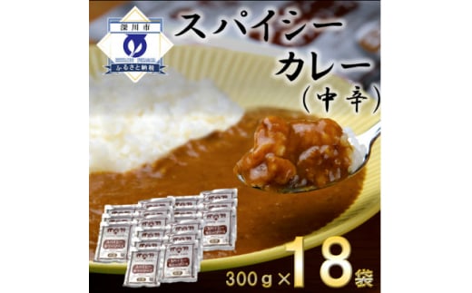 
スパイシーカレー中辛(レトルト)300g×18袋【1375354】
