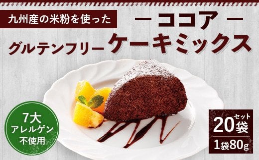 
グルテンフリー ケーキ ミックス ココア 80g×20袋 1.6kg
