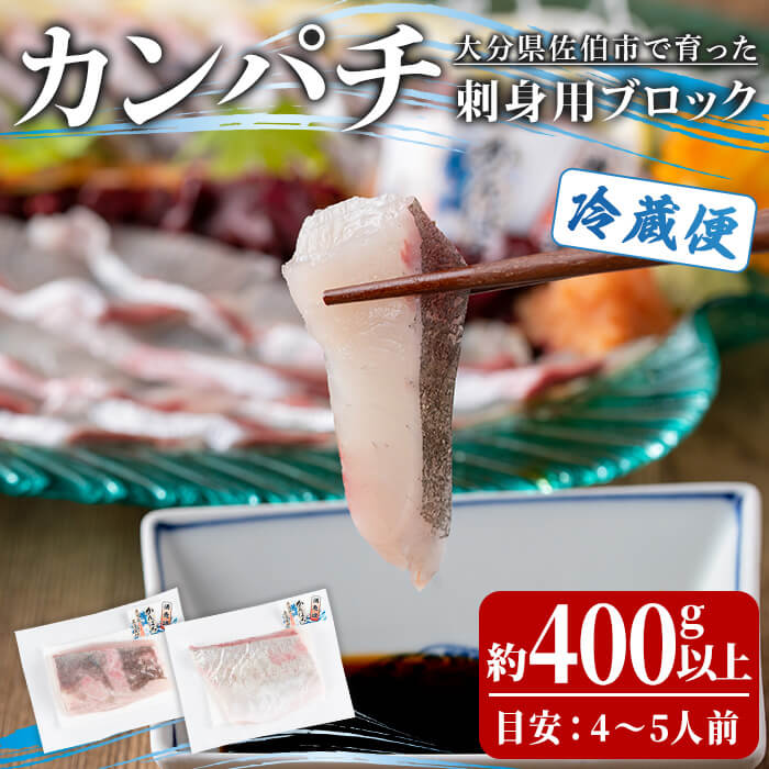 【ふるさと納税】カンパチ 刺身用 ブロック (約400-500g・4-5人前) カンパチ かんぱち 鮮魚 刺身 海鮮 鮮魚 さしみ 刺し身 【opba003】【海べ】