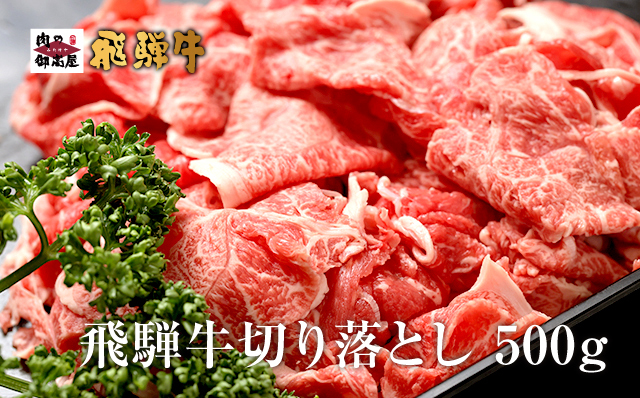 【冷蔵配送】飛騨牛 切り落とし 500g