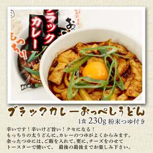 うどん カレー うどん 食べ比べ セット 計 14食 (おっぺしうどん 8食 ブラックカレー 6食) たれ付き スープ付き うどん うどん うどん うどん うどん