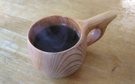 会津只見の天然木　ククサカップ 工芸品 食器 マグカップ 