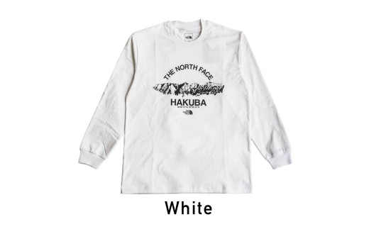 THE NORTH FACE「白馬三山 Tシャツ」(2025)　ユニセックスL　ホワイト【P0550663_L_WH】