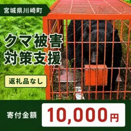 【返礼品なし】クマ被害対策支援(宮城県川崎町) 10,000円