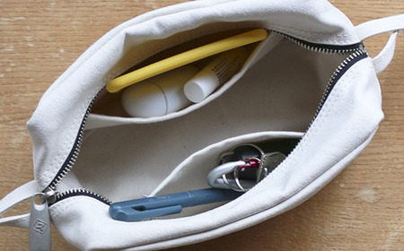 須田帆布　ミニ・ショルダー(キナリ×ライトブルー)【 バッグ 茨城県バッグ つくば市バッグ おすすめバッグ こだわりバッグ 帆布バッグ ﾊﾞｯｸﾞ ﾊﾞｯｸﾞ 】