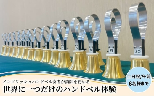 柏市発・世界に1つだけのハンドベル体験（土日祝・午前・6名様まで） 〈 音楽体験 チケット ふるさと納税 〉