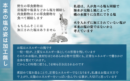 極楽塩の普及版 天日干し2年! 火入れしない生の塩 酵素塩 1kg×4袋 北海道産八雲産ニシキ貝の貝殻化石カルシ ウム入り