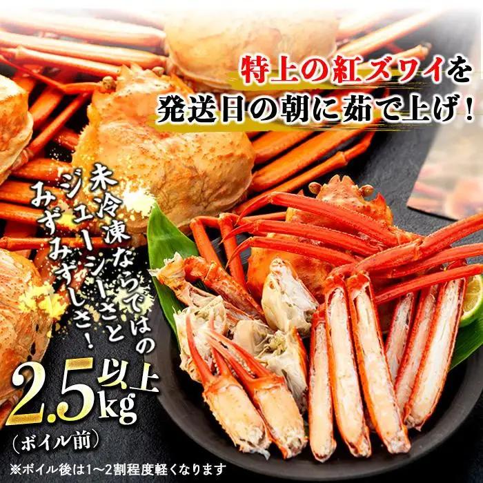 2026年12月発送【訳あり】金沢港より直送！ボイル紅ズワイガニ 大サイズ3～5杯セット かに 蟹