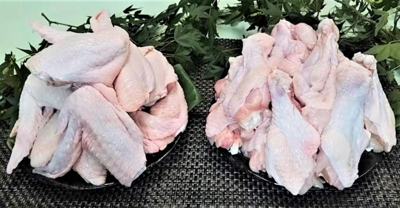 【ふるさと納税】静岡県産銘柄鶏 「富士の鶏」 手羽先 & 手羽元 セット 各1kg (各15本前後)　鶏肉 冷凍 送料無料 静岡県 富士宮市