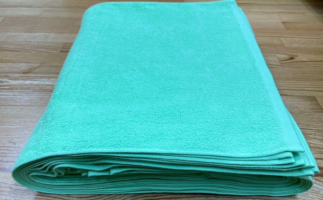 220匁 ヒノキ抗菌防臭加工タオル ショートパイル（ライム） 