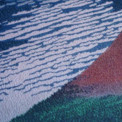 ふるさと納税 富士吉田市 刺繍絵画 富士山 額縁付 「富士の刺繍絵4」 葛飾北斎の凱風快晴(赤富士)【小絵】 |  | 01