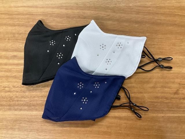 
            日焼け・飛沫防止用アスリート向けフェイスガード「Face to Face」 キラキラ装飾タイプ
          