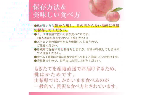 【先行予約】【市川三郷町産】プレミアム 桃6玉　【2025年7月中旬から発送】！Inakakara[5839-2019]
