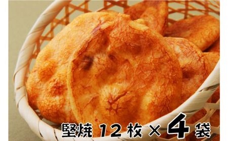 せんべい  林田のおせんべい 堅焼 12枚×4袋 セット 詰め合わせ 堅焼きせんべい かたやき お菓子 菓子 おやつ 個別包装 個包装 ギフト 贈り物 プレゼント 千葉 千葉県 成田市
