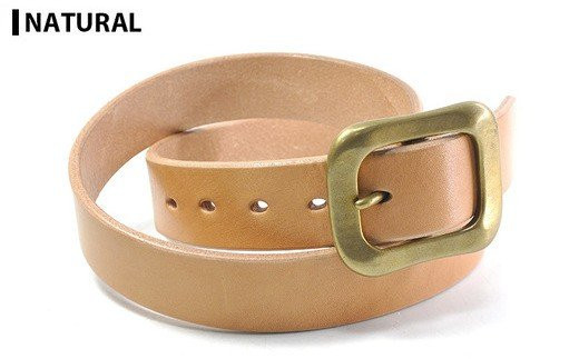 サムライクラフト ギャリソンベルト(3Lサイズ)＜ナチュラル＞ レザー 革 本革 レザー製品 革製品 本格 ギフト 名入れ 日本製 手縫い ハンドメイド ファッション メンズ 小物 Samurai Craft【株式会社Stand Field】ta285-3L-natural