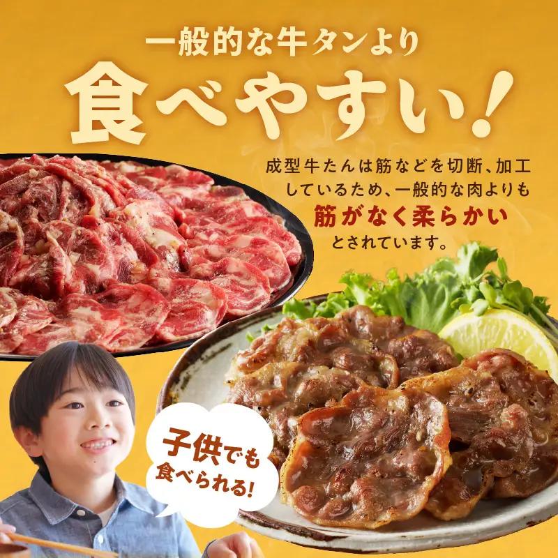 ねぎ塩 牛タン（成型）合計 1kg 小分け 250g×4 牛タン