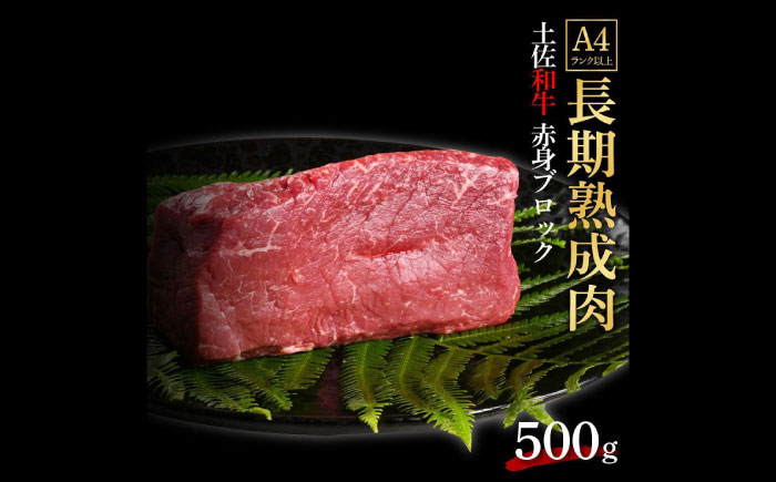 エイジング工法 熟成肉 土佐和牛 特選赤身 ブロック 約500g 冷凍 【株式会社LATERAL】 [ATAY030]