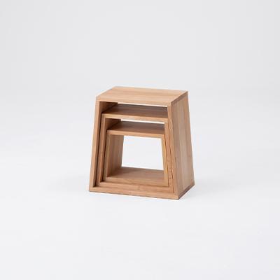 ふるさと納税 旭川市 旭川家具　cosine　ネストスツール　サクラ_01285