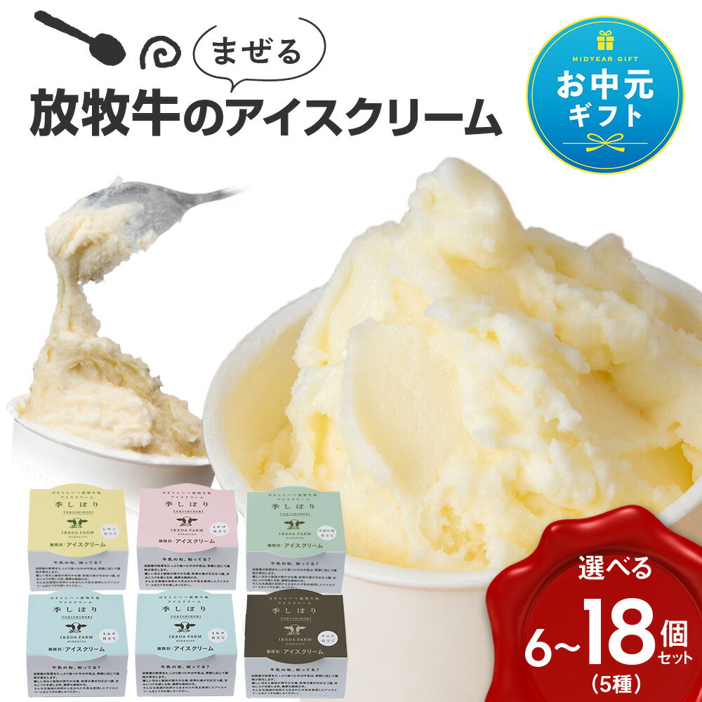 北海道 お菓子 スイーツ 放牧牛 アイスクリーム 3種9個 セット アイス 冷凍 ギフト北海道ふるさと納税 ふるさと納税 北海道 浜頓別 通販 贈答品 贈り物