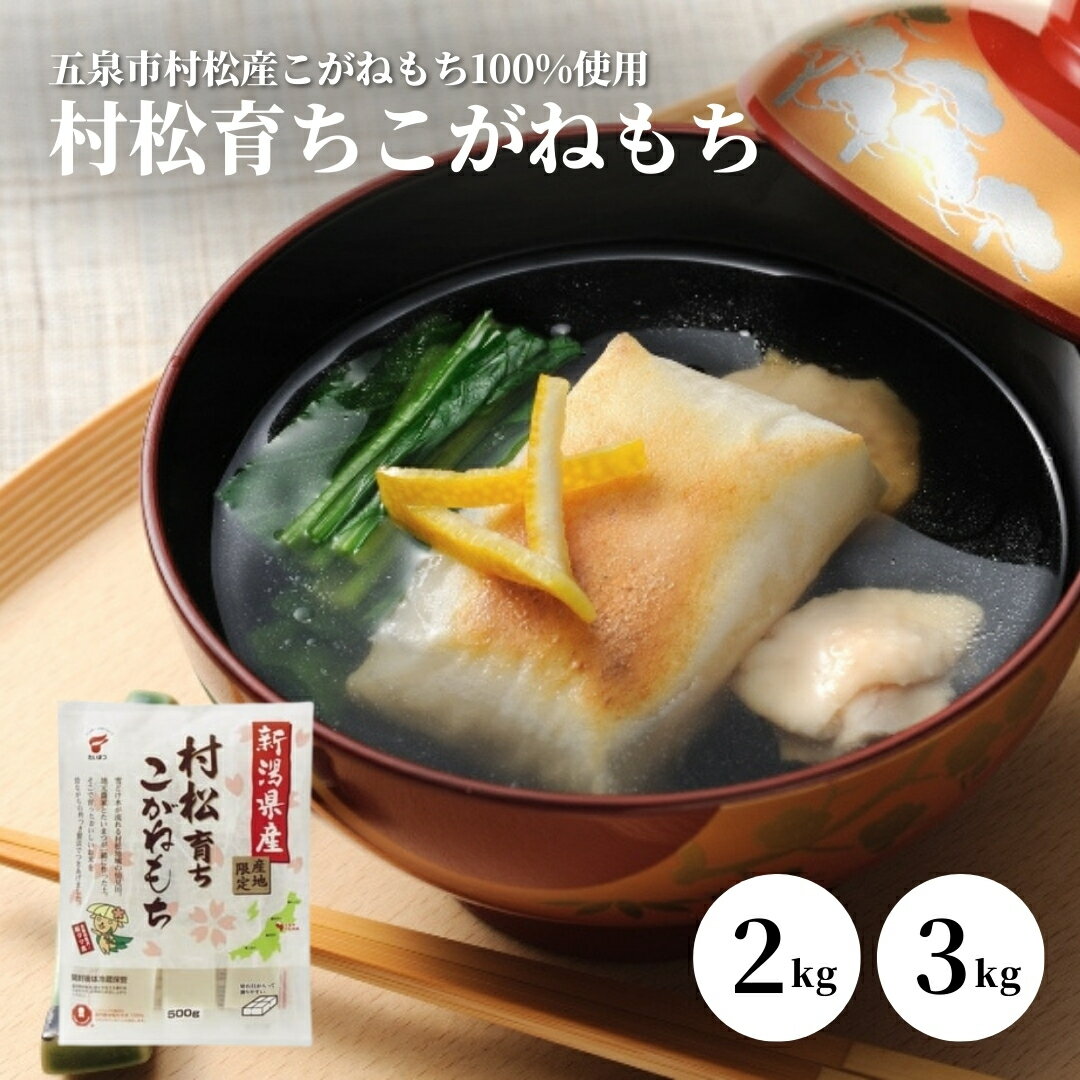 【ふるさと納税】こがねもち 切り餅 2kg(500g×4袋)～3kg(500g×6袋) 村松育ち 新潟県 五泉市 たいまつ食品株式会社