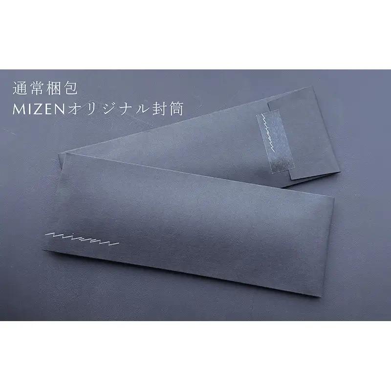 【民谷螺鈿×MIZEN】螺鈿織スラッシュタイ　チェック　黒　オリジナル封筒入り【ギフト箱なし】