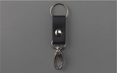 りんごレザー RingoLeather(登録商標) KEY HOLDER 【 黒 】 株式会社SORENA キーホルダー 信州 6000円 長野県 飯綱町