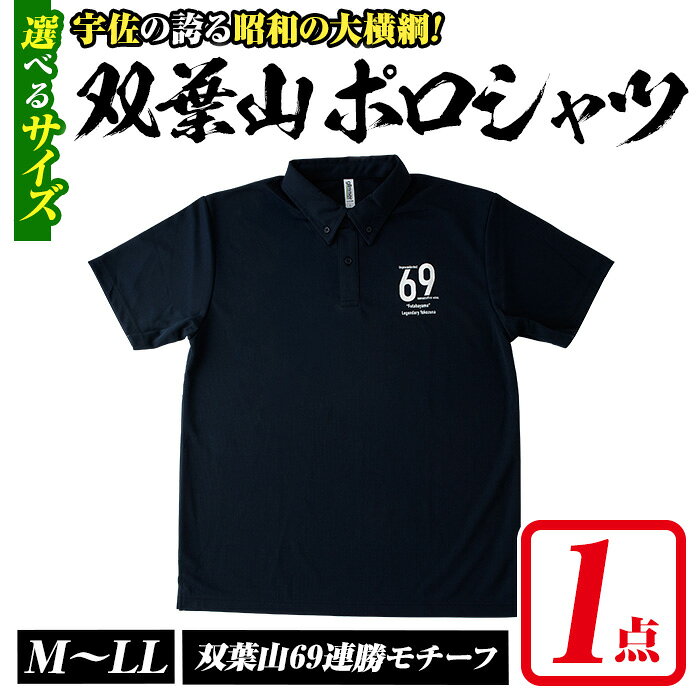 【ふるさと納税】＜サイズを選べる！＞双葉山ポロシャツ(1点) シャツ 服 スポーツ トップス ネイビー オリジナル グッズ ファッション 男女兼用【115601201】【SFPコンサルティング】