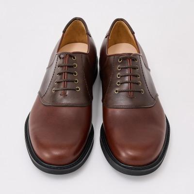 ふるさと納税 大和郡山市 奈良木型の靴　NARA　ROMAN〈ナラロマン〉NR-2376　BR　27.5cm