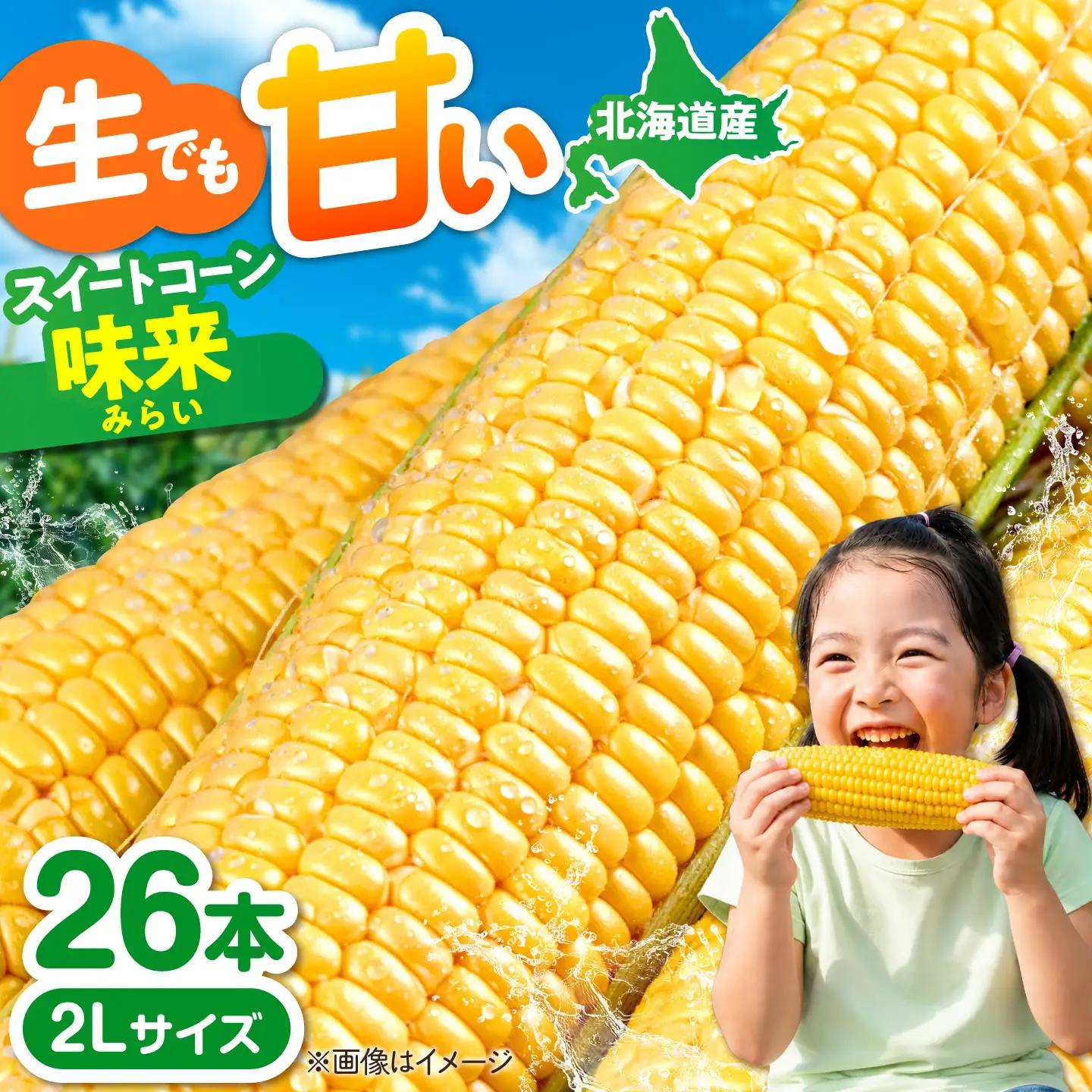とうもろこし 味来 26本 [AJAK007] とうもろこし