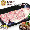 【ふるさと納税】 [A5等級] 飛騨牛サーロインステーキ400g(200g×2枚) ステーキ肉 国産 和牛 黒毛和牛 牛肉 サーロイン 霜降り トキノ屋食品 本巣市 [0834] 22000円