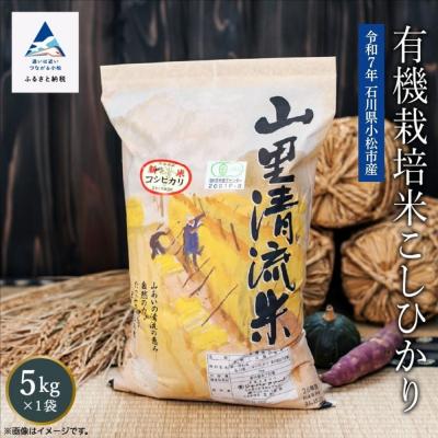ふるさと納税 小松市 【有機JAS認定】有機栽培米 こしひかり 5kg 令和7年産 コシヒカリ 精米 白米 こめ コメ