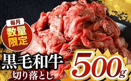 栃木県産黒毛和牛切り落とし　500g 真岡市 栃木県 送料無料