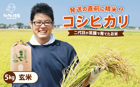 コシヒカリ 5kg 玄米 令和7年産 新米  こしひかり 福井県産 [A-0257_04]