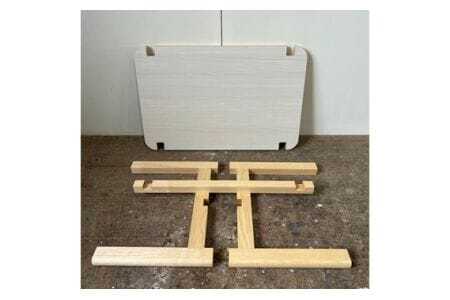 1．2．3で組み立てるちょっとのテーブル ／ 家具 ローテーブル リバーシブル 手作り 山口県 No.110