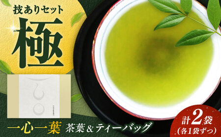 【ギフト箱・のし】白川稔の技ありセット｢極（きわみ）｣ 計2袋 / お茶 / 白川製茶園 [41AIAB012]