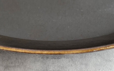 【瀬戸焼】リムカレー皿（黒）【株式会社カネ三商店】 / 皿 食器 カレー皿 ギフト プレゼント / 瀬戸市[BBDD003]