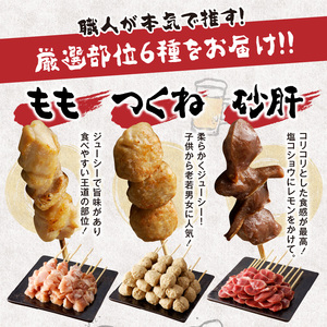 【定期便3回】九州産 こだわりのやきとり ６種７２本 （約2㎏：タレ付き）_U98-T002_3
