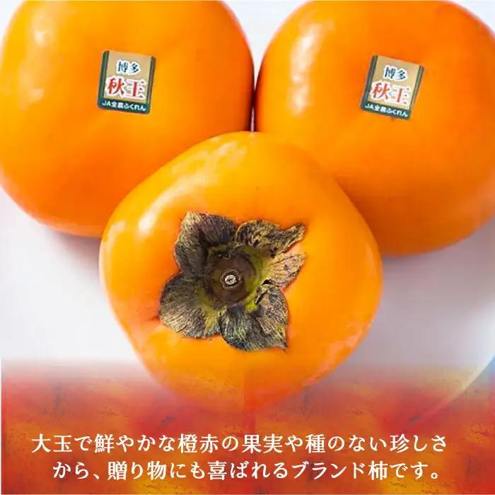 【先行予約】秋王柿 1.5kg 4-6玉 VBY006 種なし柿
