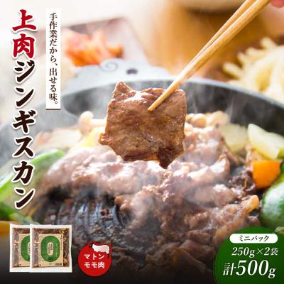 ふるさと納税 新十津川町 大畠精肉店の上肉じんぎすかんミニパック250g×2袋(計500g)【13021】