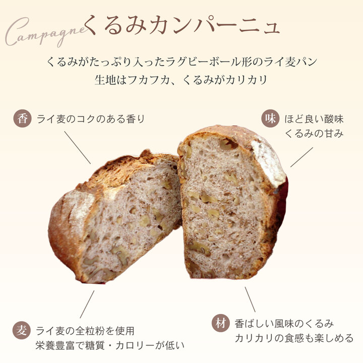 天然酵母 ハード系パン3種　お試しセット《国産小麦 フランス産小麦 有機 無添加 パン バケット カンパーニュ 詰め合わせ セット 朝食 京都》※北海道・沖縄・離島への配送不可