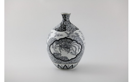 
[有田焼]徳利花瓶 木甲桐紋JAPANSNOW【ARITA PORCELAIN LAB】
