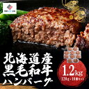 【ふるさと納税】北海道産黒毛和牛ハンバーグ120g×10個 【 ふるさと納税 人気 おすすめ ランキング ハンバーグ 和牛 黒毛和牛 牛肉 肉 にく ニク 黒毛和牛ハンバーグ 小分け 冷凍 簡単 調理 家庭用 ギフト 贈答 北海道 美幌町 送料無料 】 BHRJ022