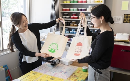 トートバッグにプリント体験(2名)