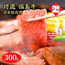 【ふるさと納税】福島牛赤身焼肉用300g　郡山市