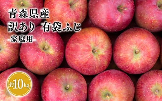 ２０２５年４月～６月　発送【訳あり】家庭用有袋ふじ約10㎏【有袋ふじ・りんご・青森・平川・訳あり・家庭用・原田青果・４月・５月・６月・10㎏】