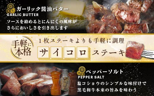 【定期便】黒毛和牛「サイコロステーキ 用 500g × 6ヵ月 【全6回】