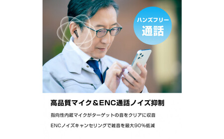 ワイヤレスイヤホン型集音器 ＜ブラック＞音を大きくする 5段階音量 音声拡聴器 Bluetooth 5.4 カナル型 遅延ゼロ TWSワイヤレスヘッドセット 2025年 新発売 ANC+ENC ノイズ