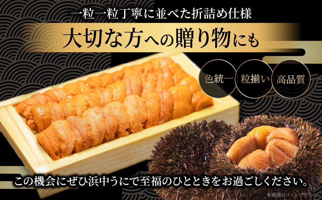 ≪浜中養殖≫蝦夷バフンウニ(300g)折箱入り　300g×一折り_H0038-106