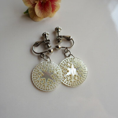 【ふるさと納税】白蝶貝「ベツレヘムパール風」イヤリング【1228029】