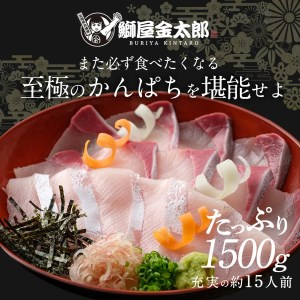 宮崎産 新海屋 鰤屋金太郎 宮崎ゴールドカンパチ 1500g　冷凍　N018-ZC112_2